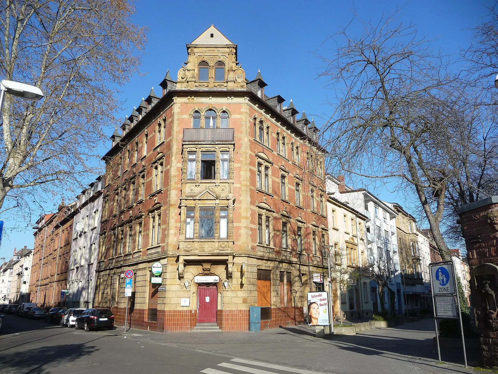 Straßenzug im Quartier Hemshof in Ludwigshafen Nord/Hemshof