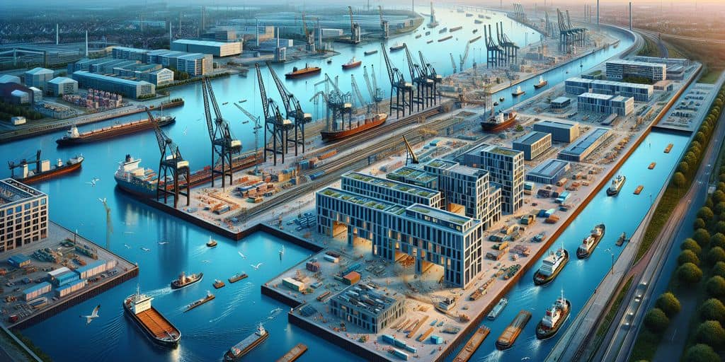 Ludwigshafen harbor development