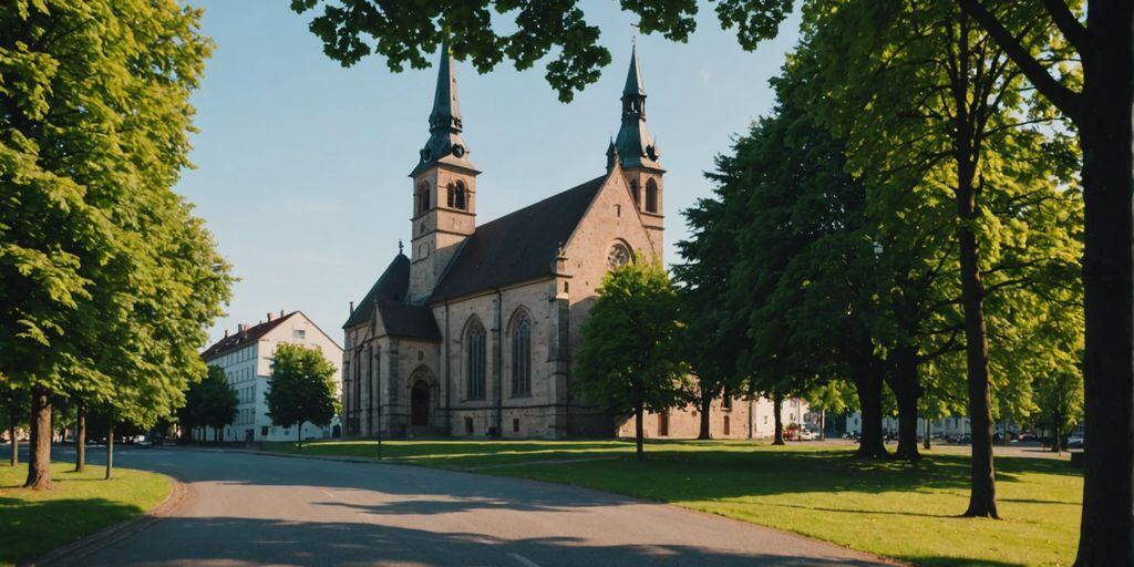 Die Wallfahrtskirche Mariä Himmelfahrt in Ludwigshafen am Rhein